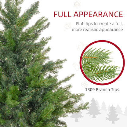 Close up of the artificial Christmas tree branches showing 1309 tips