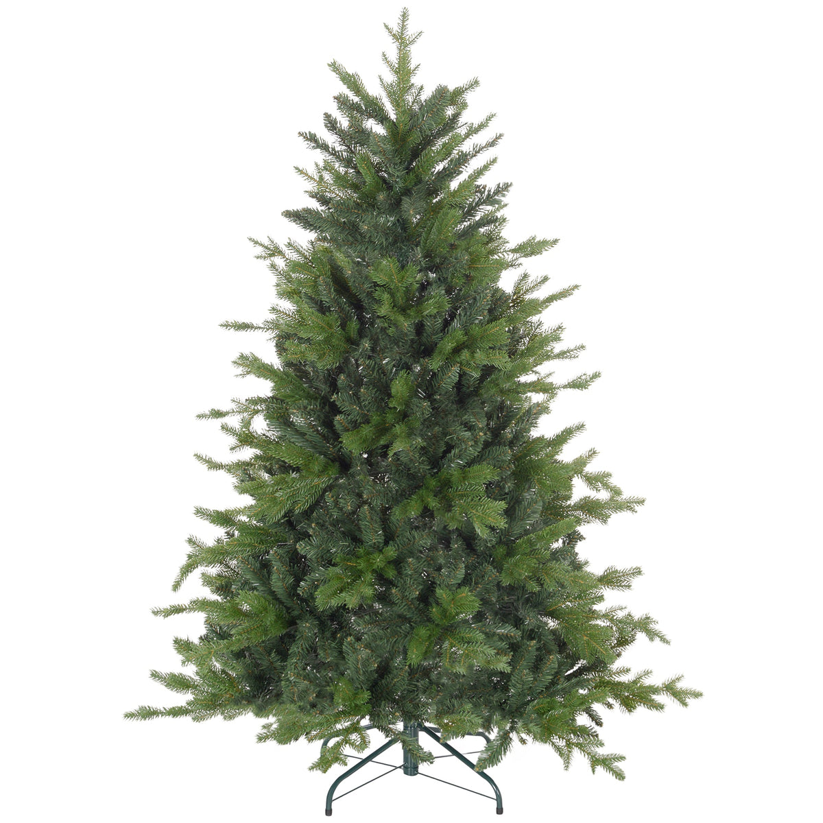 HOMCOM 5ft Bare Artificial Christmas Tree, a realistic green tree with a metal stand