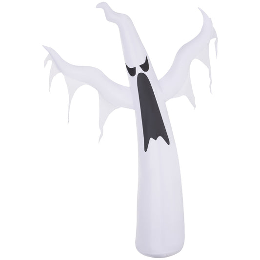 HOMCOM 6FT 1.8m LED Halloween Inflatable Decoration floating ghost with scary face