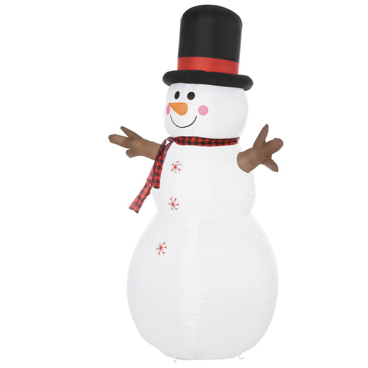 HOMCOM 6ft Giant Inflatable Snowman Christmas Decoration in Multi Colour