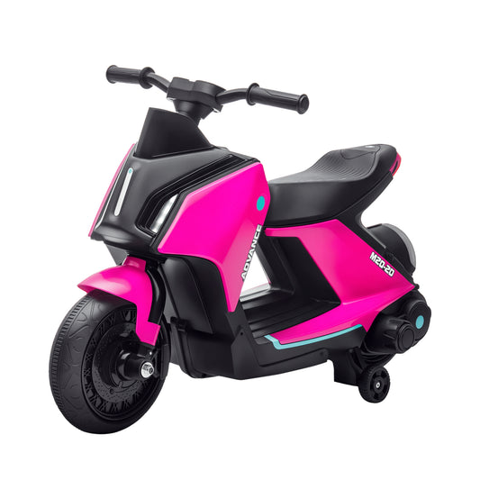 HOMCOM 6V Kids Electric Motorbike Ride On Toy in Pink