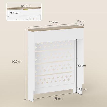 The heating cover shown with technical lines and labels indicating its various dimensions