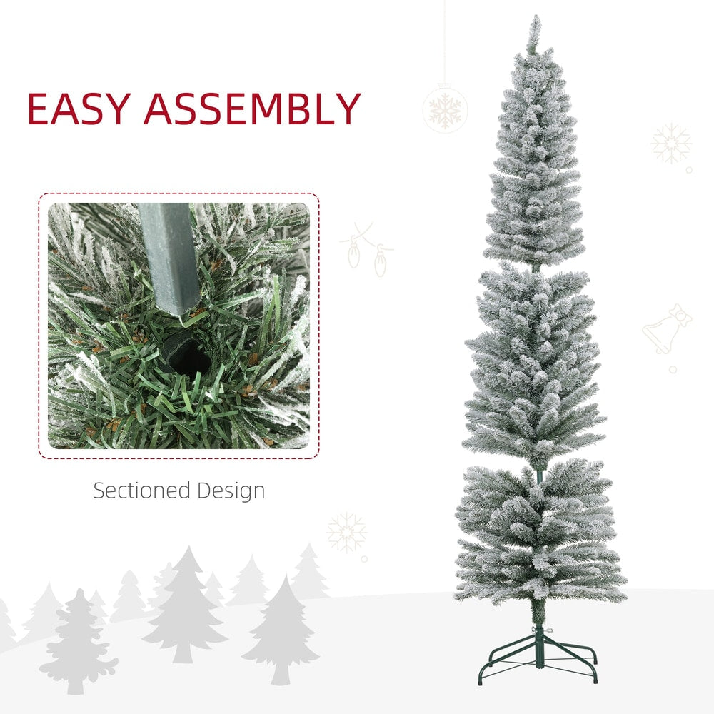 The pencil Christmas tree showing its sectioned design for easy assembly