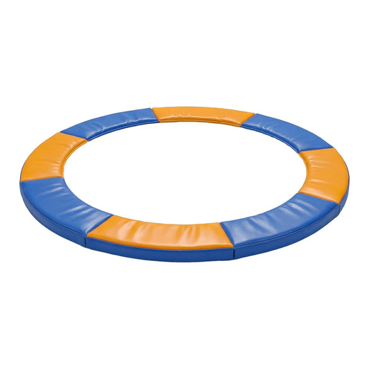 HOMCOM 8FT Trampoline Spring Cover in yellow and blue sections