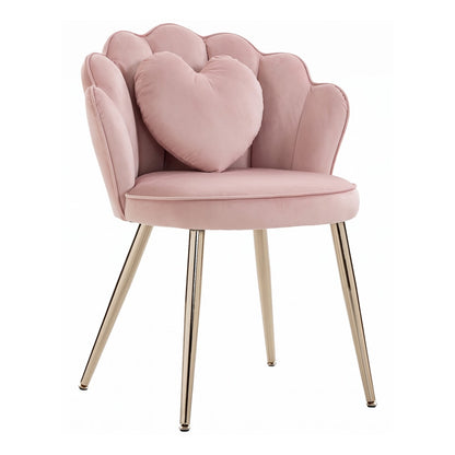 HOMCOM Accent Chair in Soft Pink