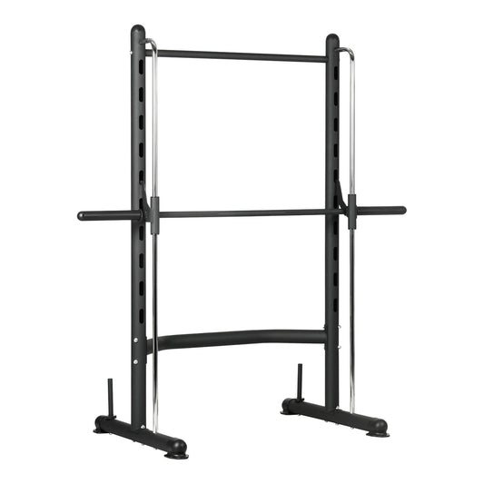 HOMCOM Adjustable Squat Rack with pull up bar and barbell bar
