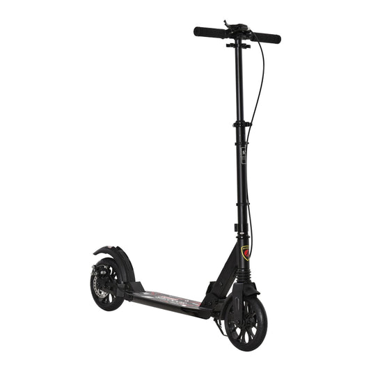 HOMCOM Adult Teens Kick Scooter in Black