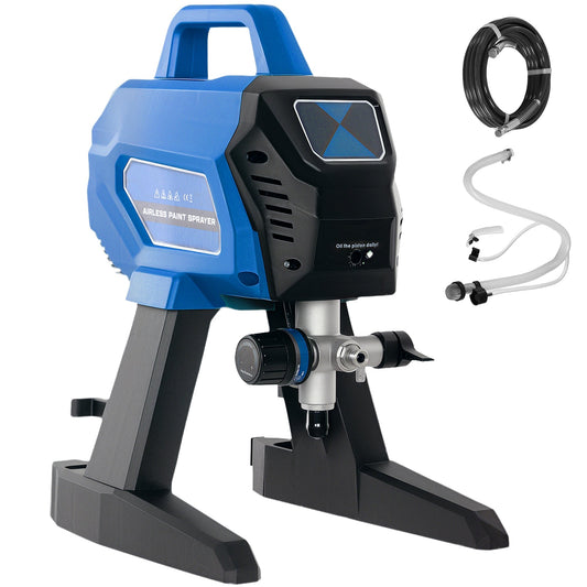 HOMCOM Airless Paint Sprayer in dark blue with a black base and handle