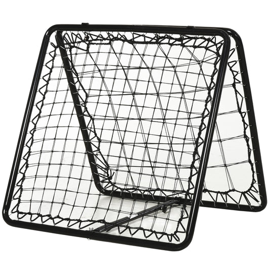 HOMCOM Angle Adjustable Double Sided Rebounder Net Training Aid Target Soccer Goal Kickback for football, baseball