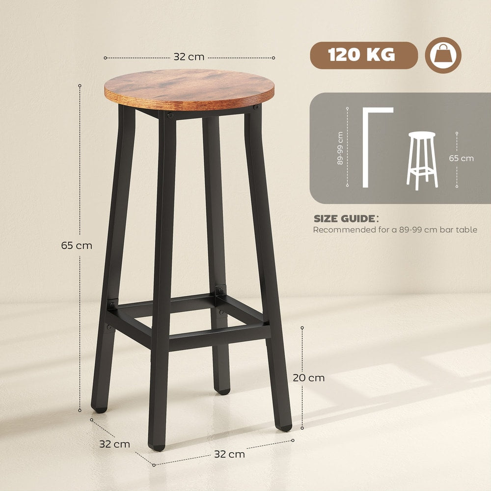 The dining furniture showing dimensions and height guide for a matching breakfast table