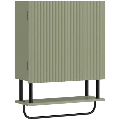 HOMCOM Bathroom Wall Cabinet in Green