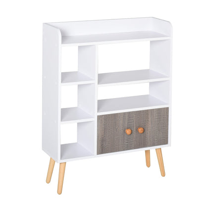 HOMCOM Bookcase in White