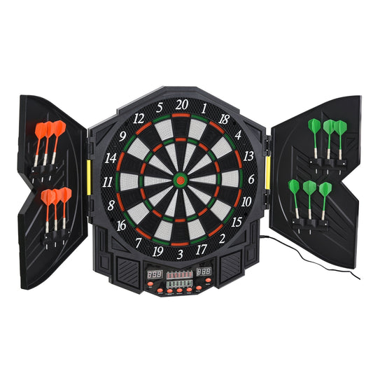 HOMCOM Dart Board Set electronic dartboard with digital score display and soft tip darts