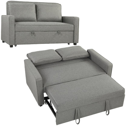 HOMCOM Double Sofa Bed in Grey
