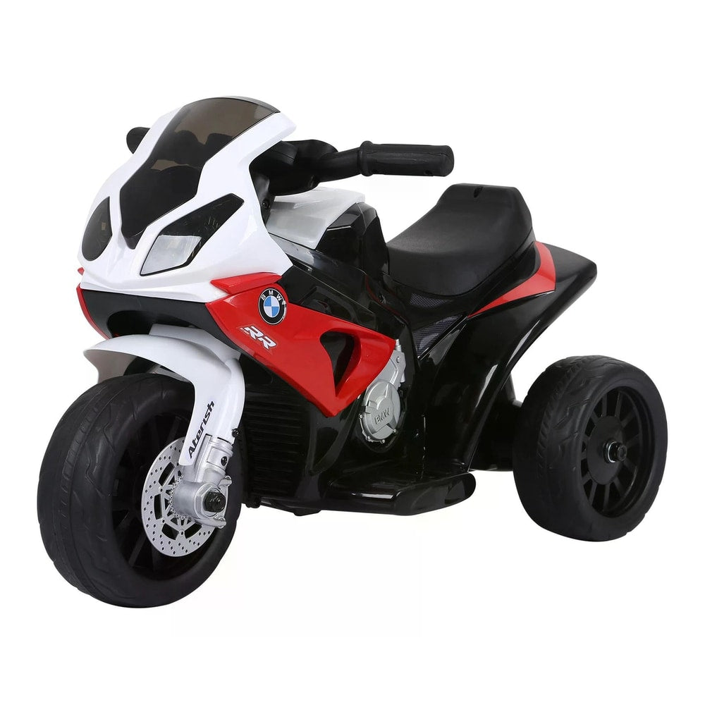 HOMCOM Electric Motorbike, a red and white kids electric motorbike with black wheels and seat