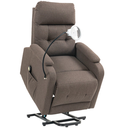 HOMCOM Electric Rise/Recline Armchair in Brown