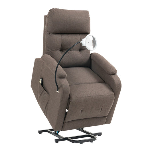 HOMCOM Electric Rise/Recline Armchair in Brown