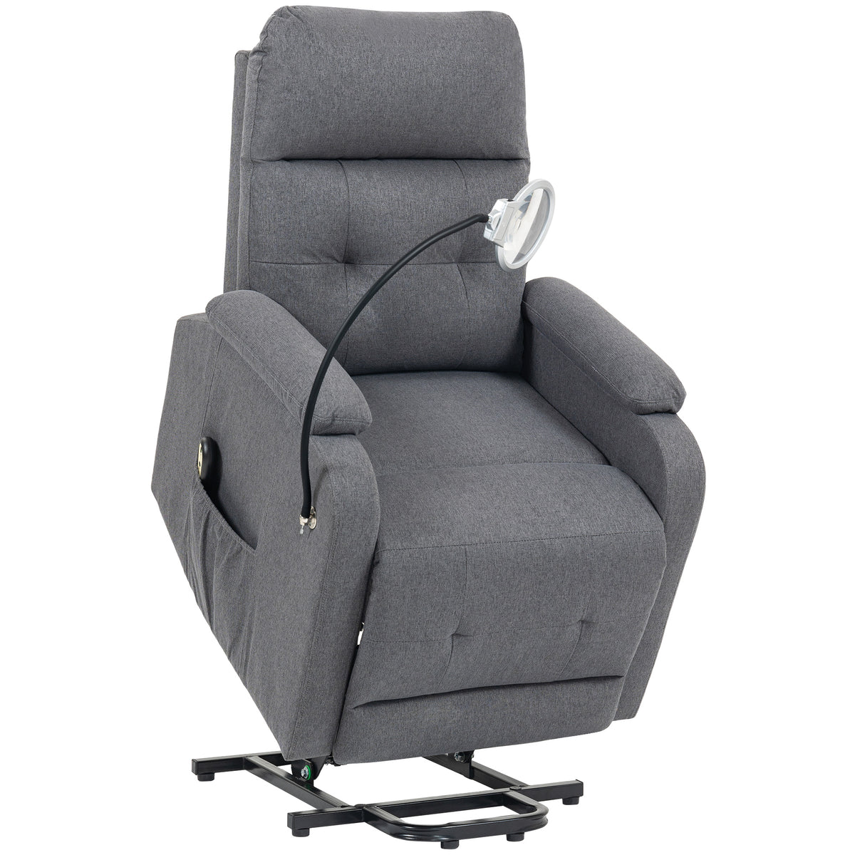 HOMCOM Electric Rise/Recline Armchair in Grey