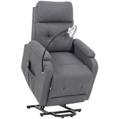 HOMCOM Electric Rise/Recline Armchair in Grey