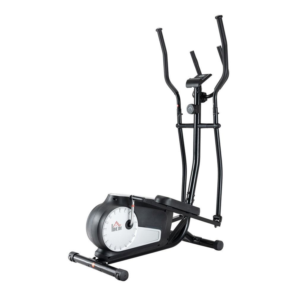 HOMCOM Elliptical Cross Trainer with handlebars, pedals and a central console