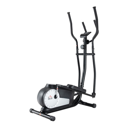 HOMCOM Elliptical Cross Trainer with handlebars, pedals and a central console