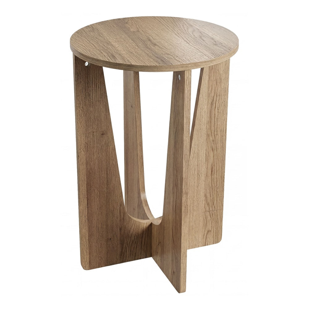 HOMCOM End Table in Coffee Wood Effect