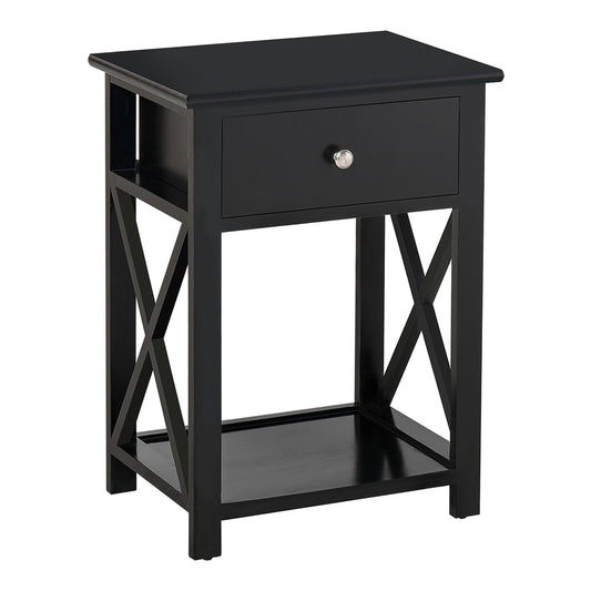 HOMCOM End Table in Black