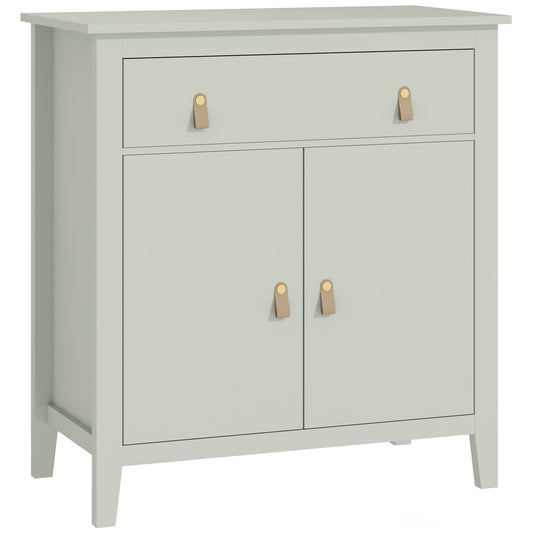 HOMCOM Farmhouse Style Sideboard in light green with a drawer and two doors