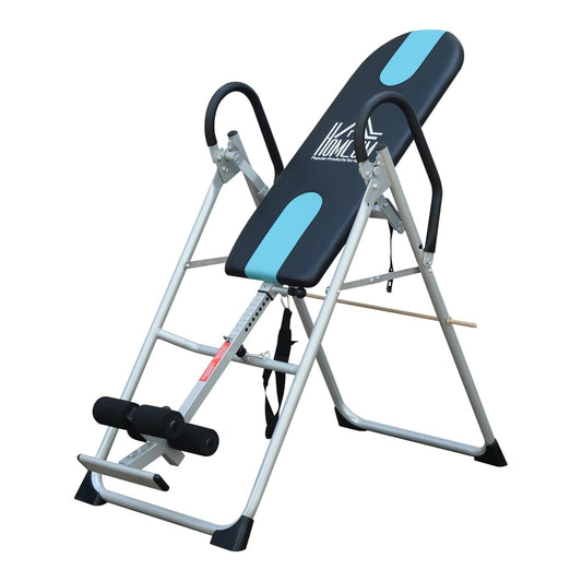 HOMCOM Foldable Gravity Inversion Table with padded backrest and ankle supports