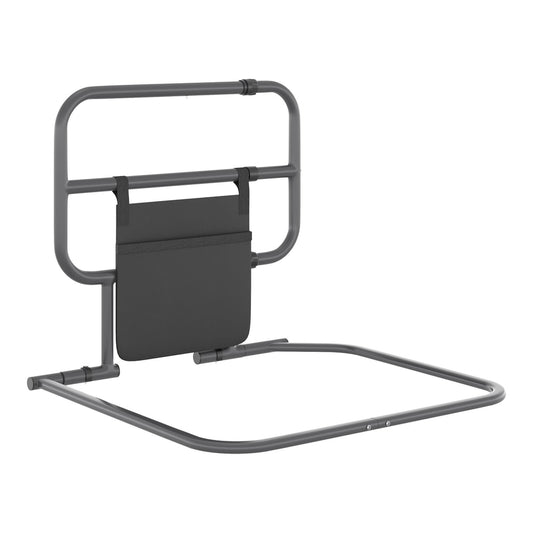 HOMCOM Folding Bed Rail for elderly adults, disabled, pregnant, with storage pocket