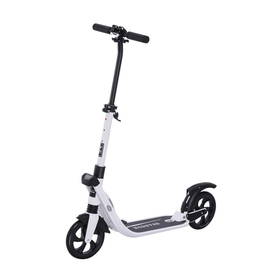 HOMCOM Folding Kick Scooter in White