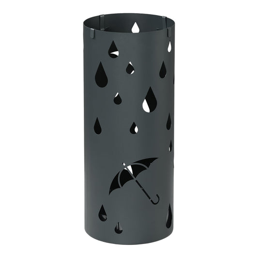 HOMCOM Freestanding Umbrella Stand with cut-out umbrella and raindrop pattern