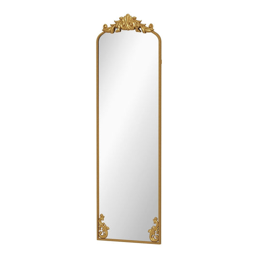 HOMCOM Full Length Mirror with ornate gold baroque metal frame, tall and rectangular