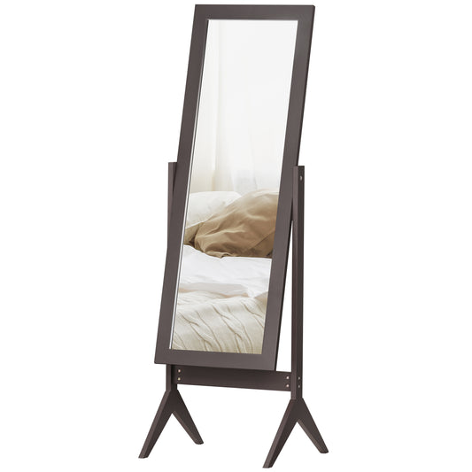 HOMCOM Full Length Mirror in Brown