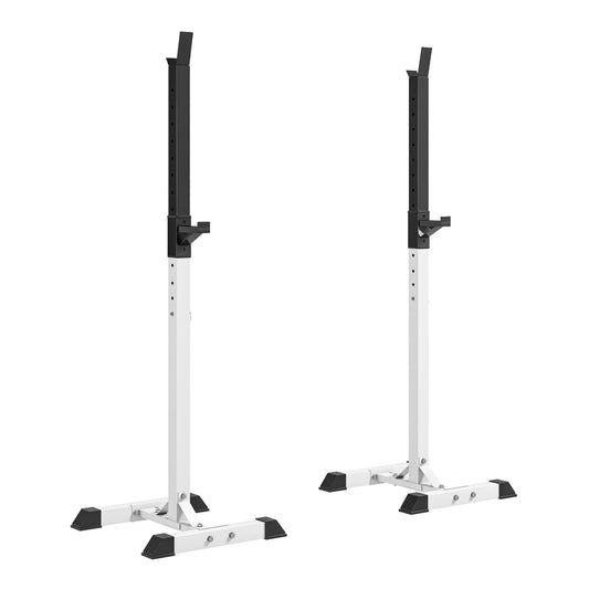 HOMCOM Heavy Duty Weight Bar Barbell Squat Stand shown from a front angle