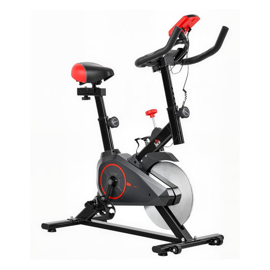 HOMCOM Indoor Upright Exercise Bike Machine in Black