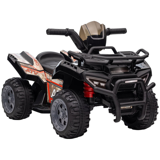 HOMCOM Kids Ride-on Four Wheeler ATV Car with working headlights and realistic design