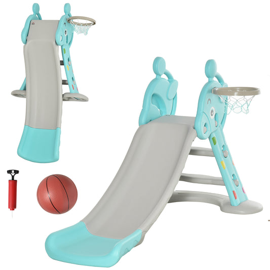 HOMCOM Kids Slide in Old Blue