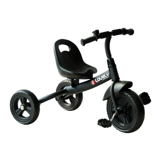 HOMCOM Kids Trike Toddler Tricycle Children Ride on in black, a three-wheeled bike with pedals and handlebars