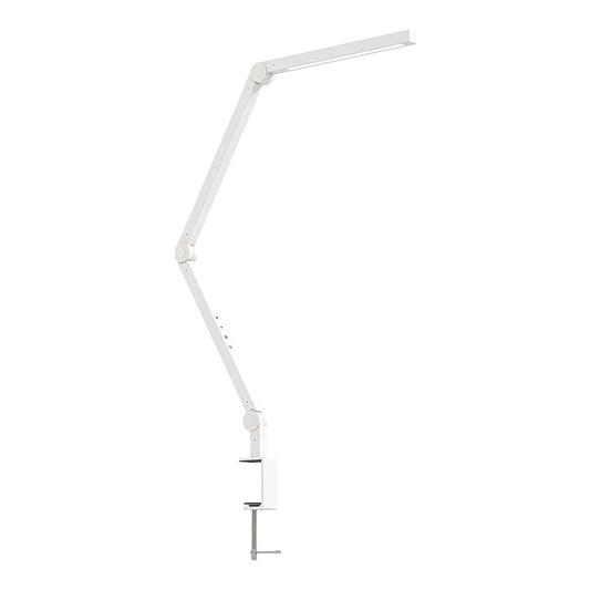 HOMCOM LED Desk Lamp with a flexible swing arm and a clamp base