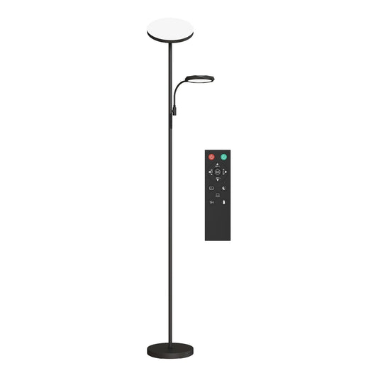 HOMCOM LED Floor Lamp with a remote control on a white background