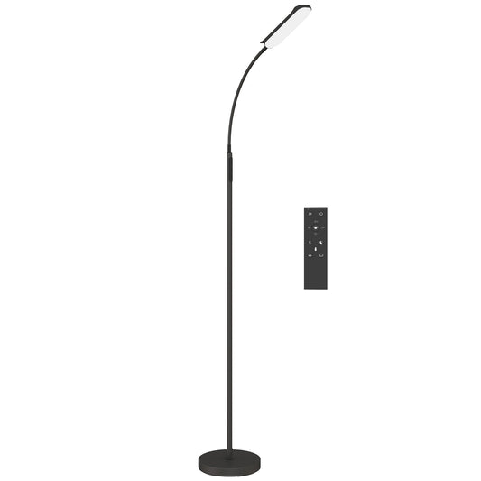 HOMCOM LED Floor Lamp in Black