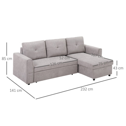 The sofa with black dimension lines showing the height, width and depth of the furniture
