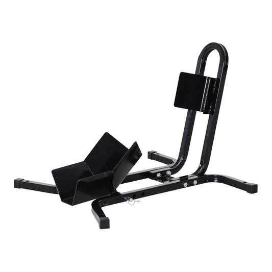 HOMCOM Metal Motorcycle Motorbike Wheel Chock Locking Stand System for securing a motorbike wheel