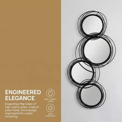 modern decorative mirror decor with high clarity glass and easy mounting system