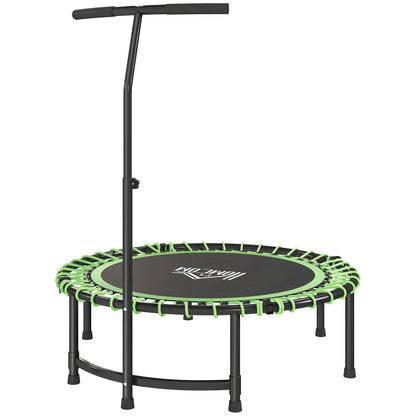 HOMCOM Mini Round Steel Frame Trampoline w/ Adjustable Handle shown against a plain white background