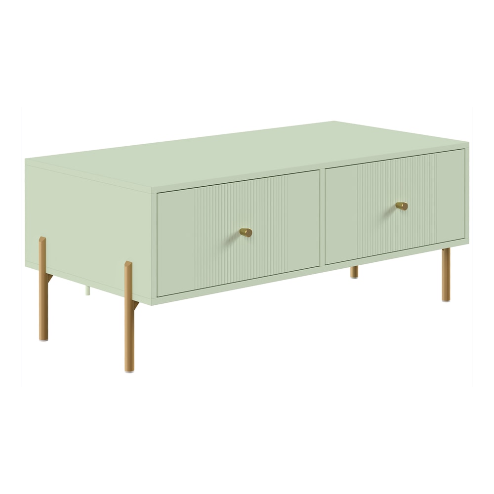 HOMCOM Modern Coffee Table in Light Green