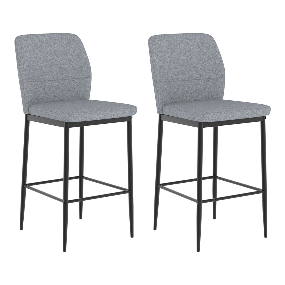 HOMCOM Modern Tall Chairs in Grey