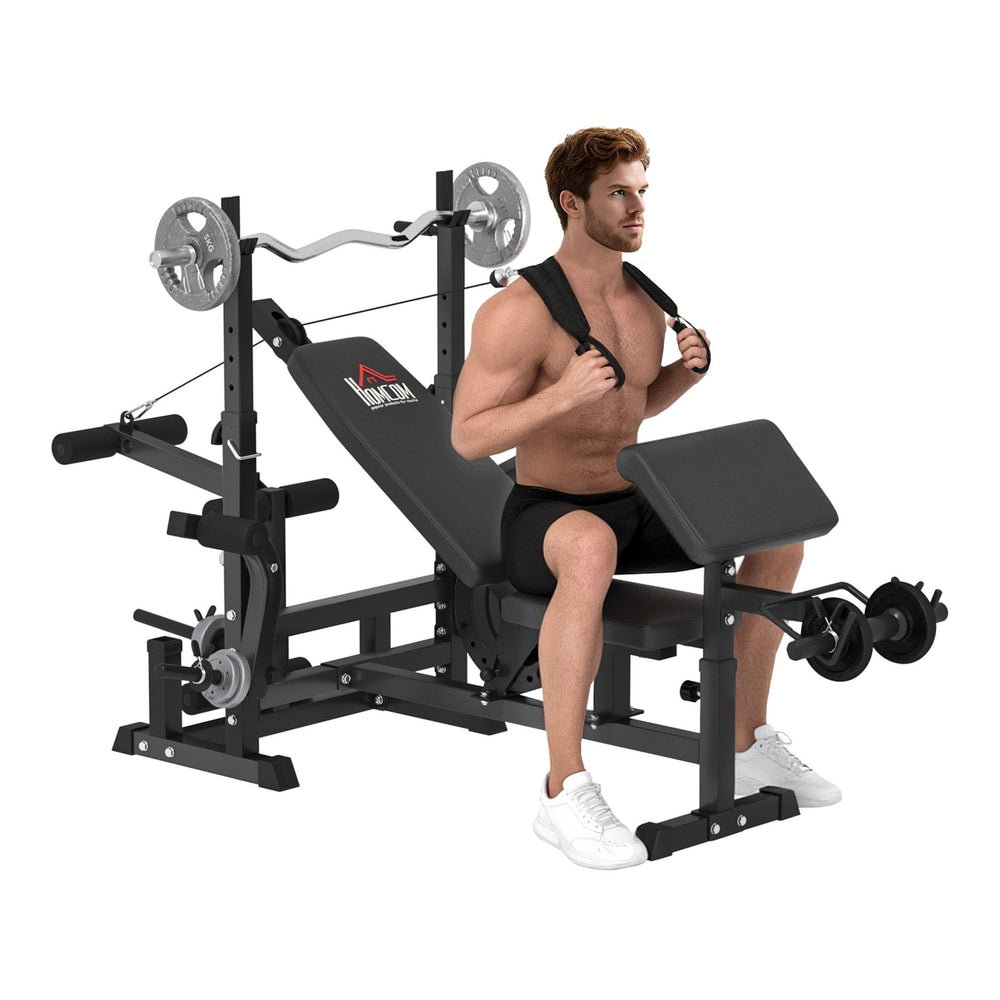 HOMCOM Weight Bench, a multi-function home gym equipment for strength training