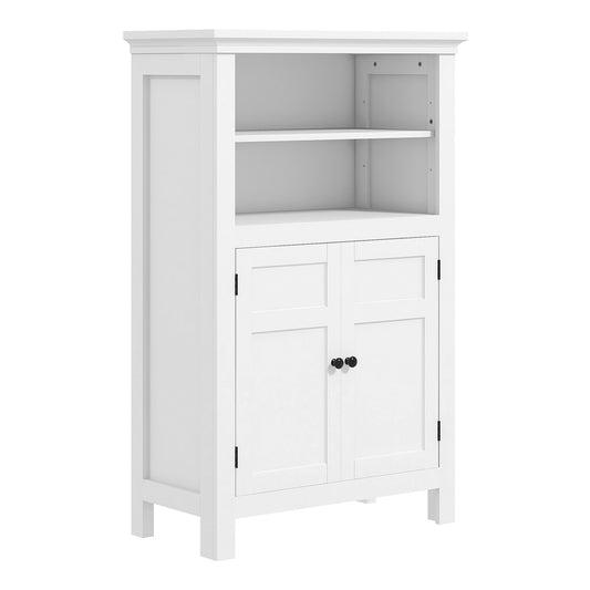 HOMCOM Multi-Storage Modern Bathroom Cabinet in White